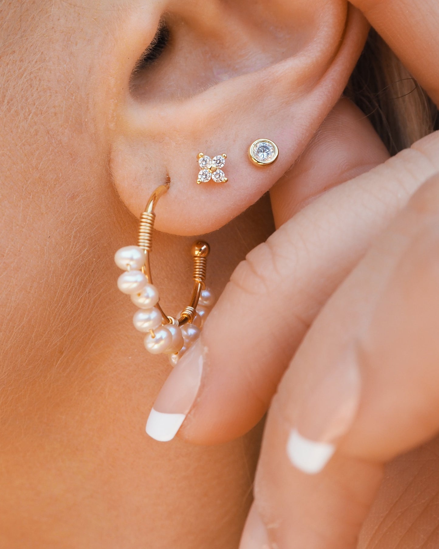 Raye Studs | Gold