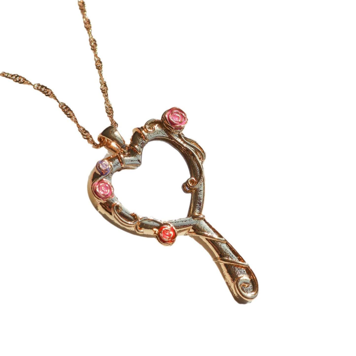 Cute Barbie Magic Mirror Necklace