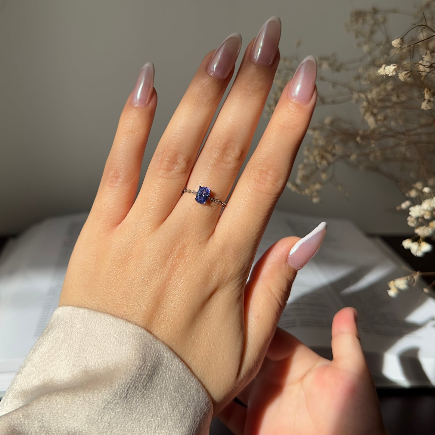 Tanzanite Self-Love Chain Ring