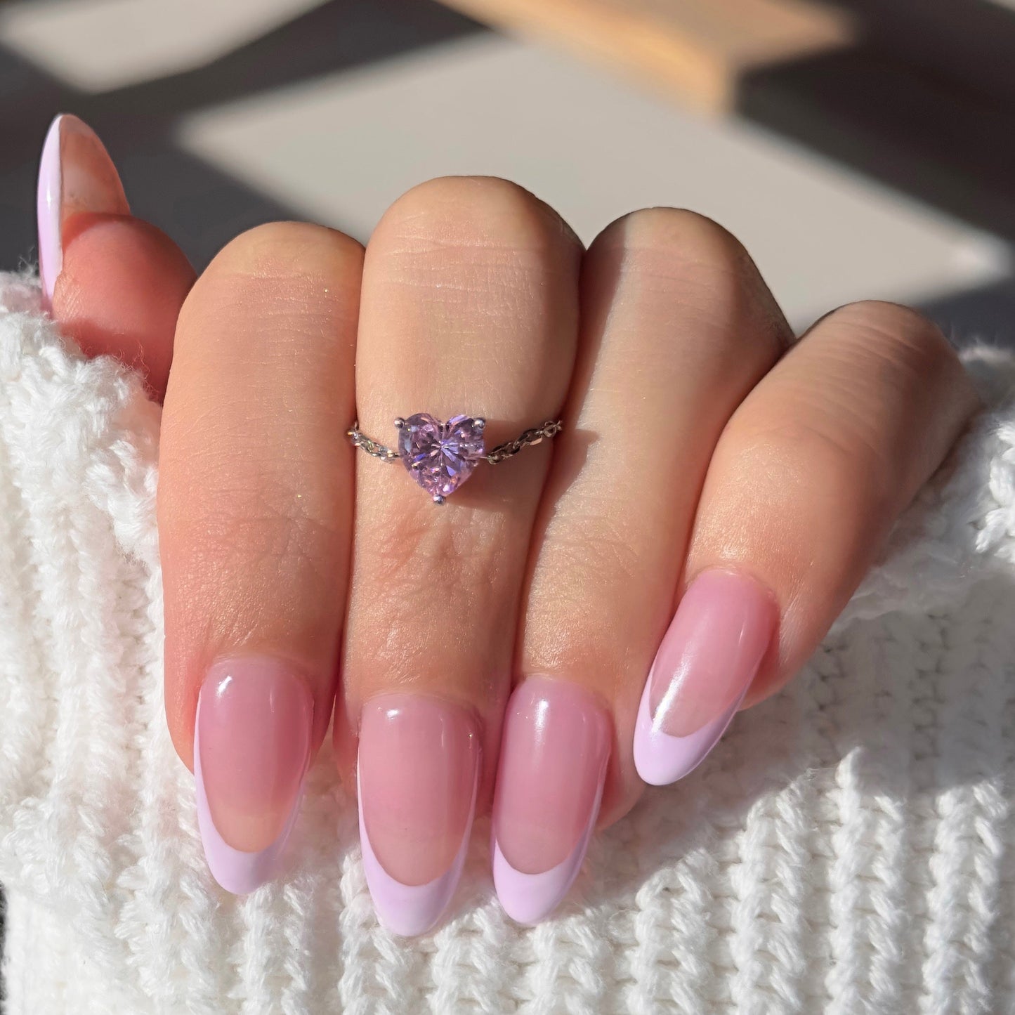 Friendship Heart Chain Ring