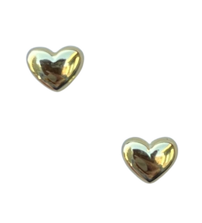 Mini Heart Studs | Gold
