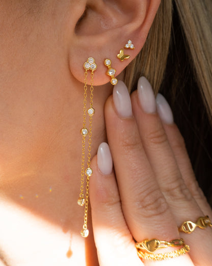 Mini Butterfly Studs | Gold
