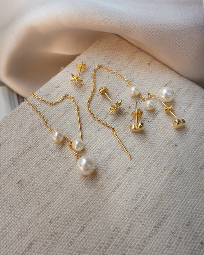 Mini Heart Studs | Gold