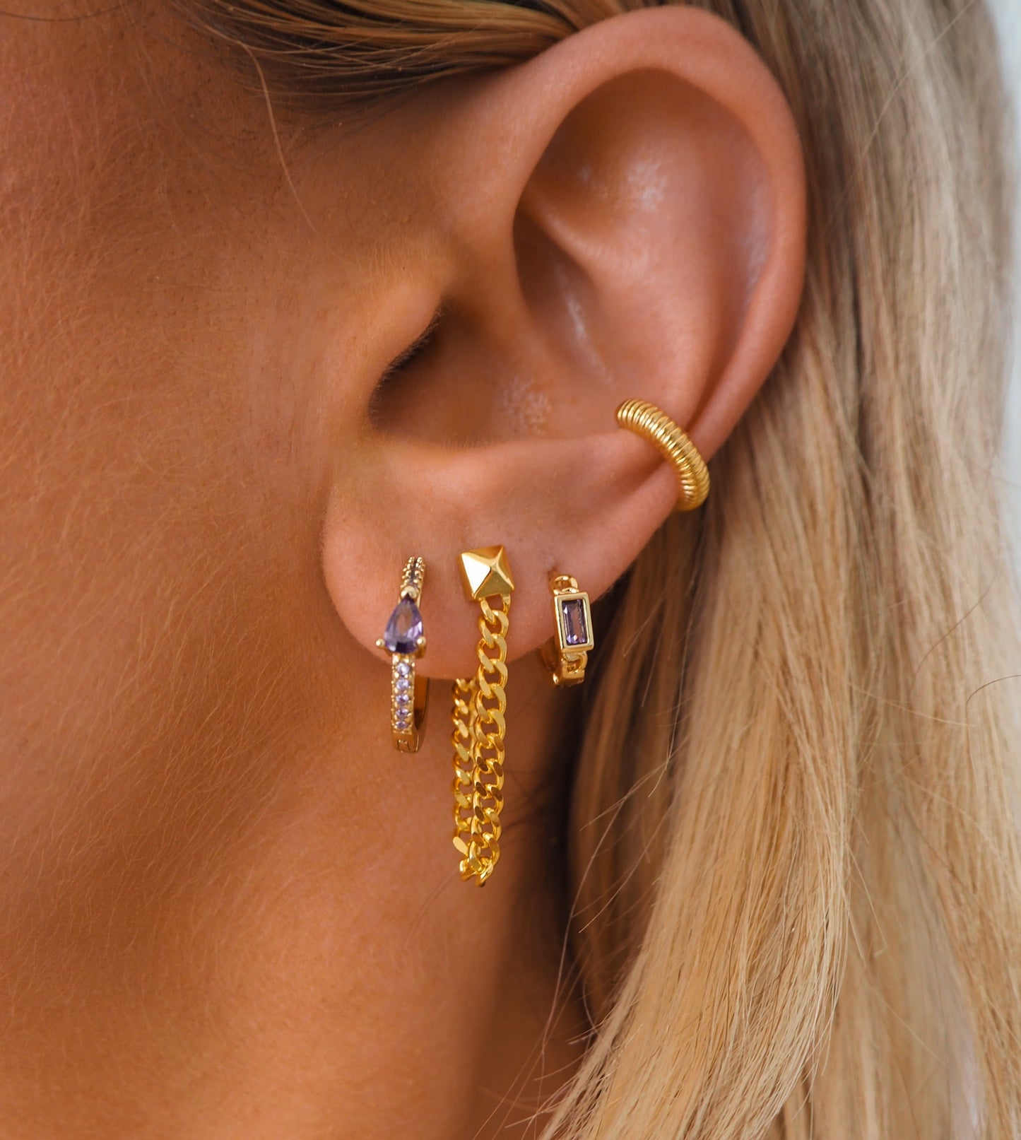 Devina Hoops | Purple