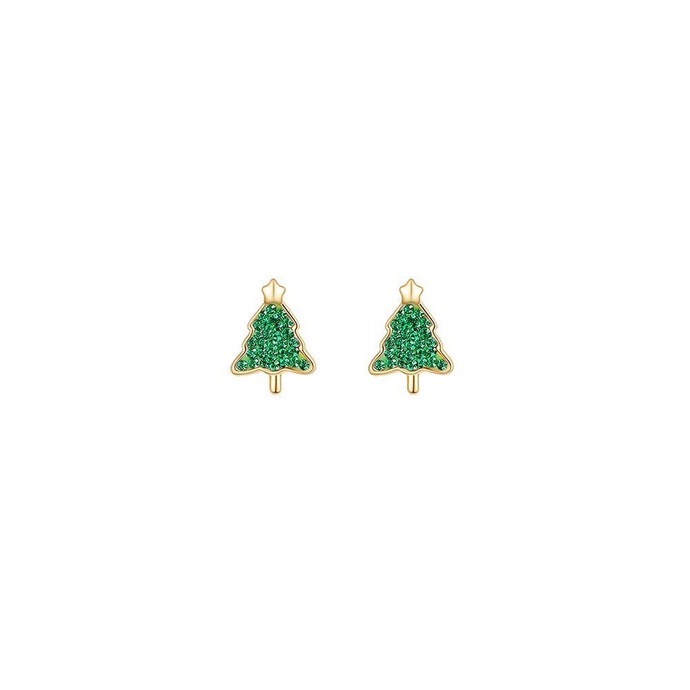 Women's Christmas Gingerbread Man Christmas Tree Earrings