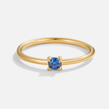 Birthstone 18K Gold Rings